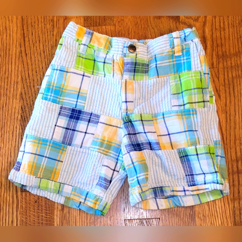 J. KHAKI Plaid Multicolor Boys Shorts Size 4t